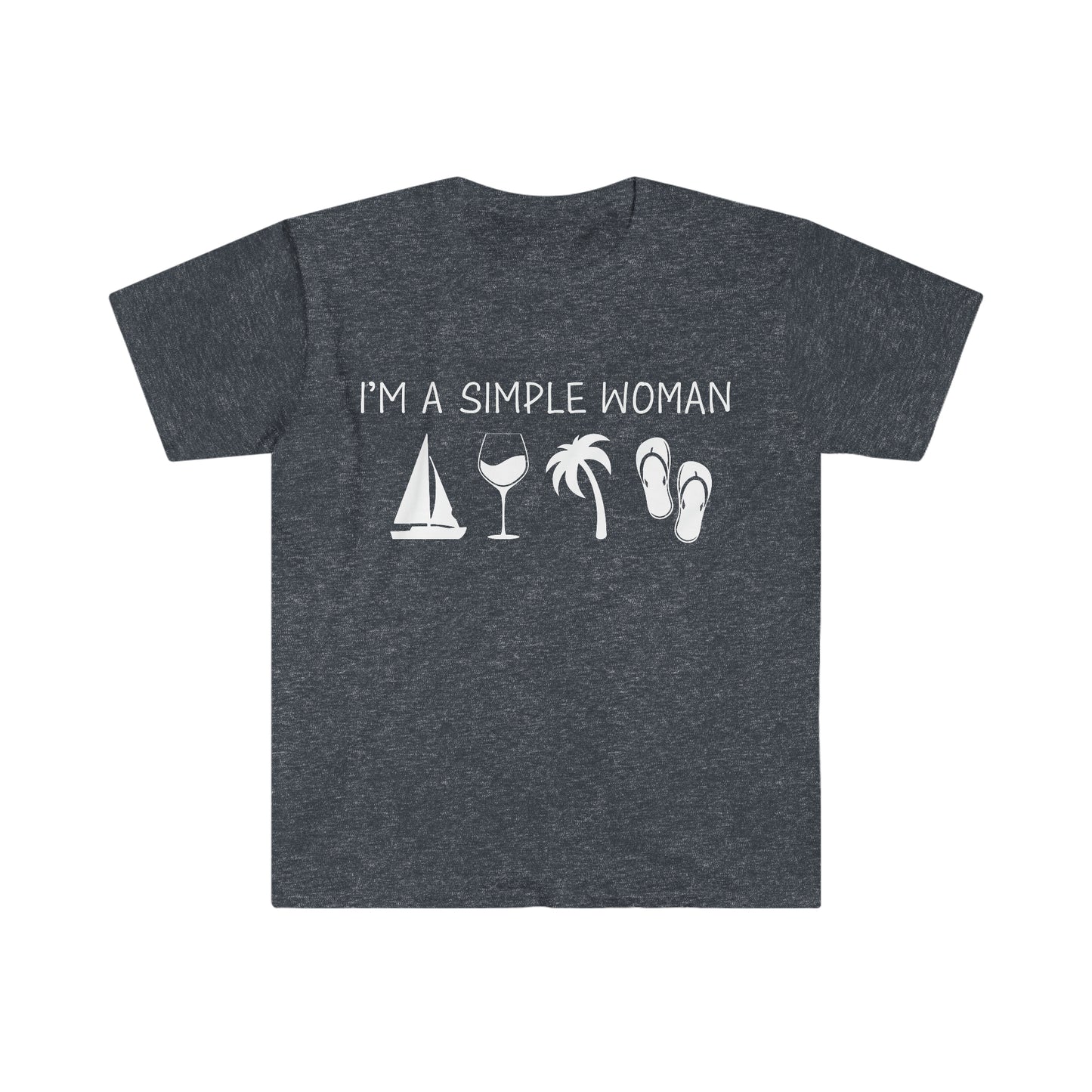 Simple Woman with a Sail Boat