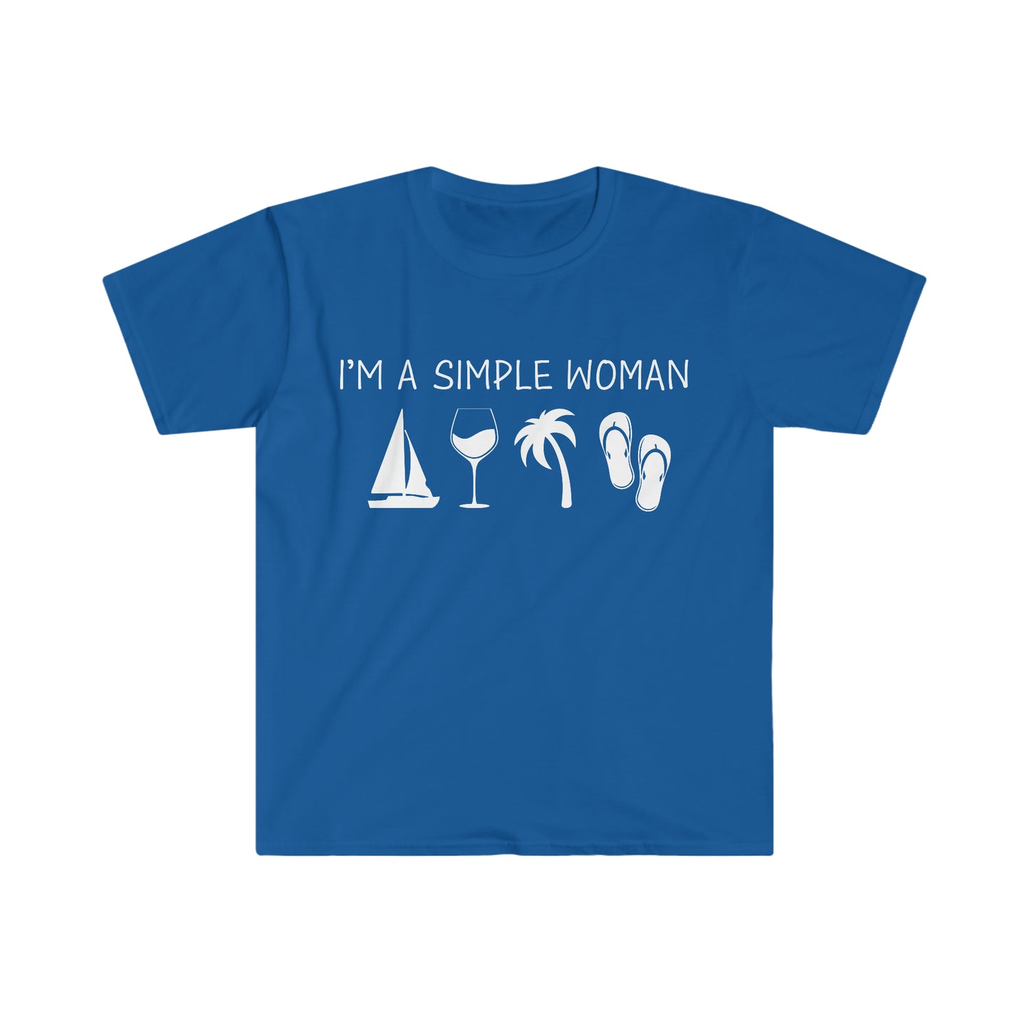 Simple Woman with a Sail Boat